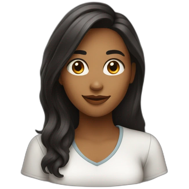 University Student girl who also was podcaster emoji