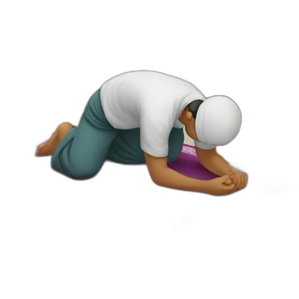 Muslim doing Sujood emoji