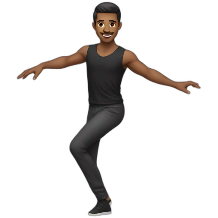 male modern dancer emoji
