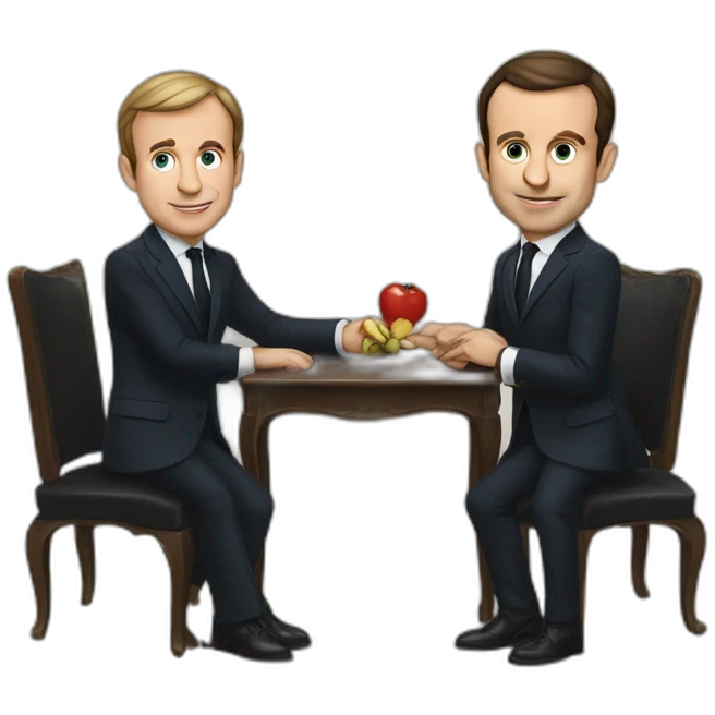 macron et putine emoji