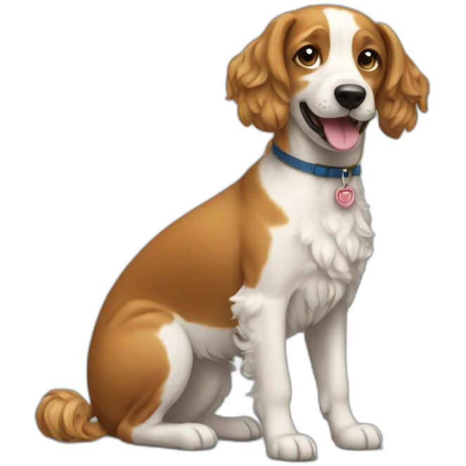 dog with curly tail emoji