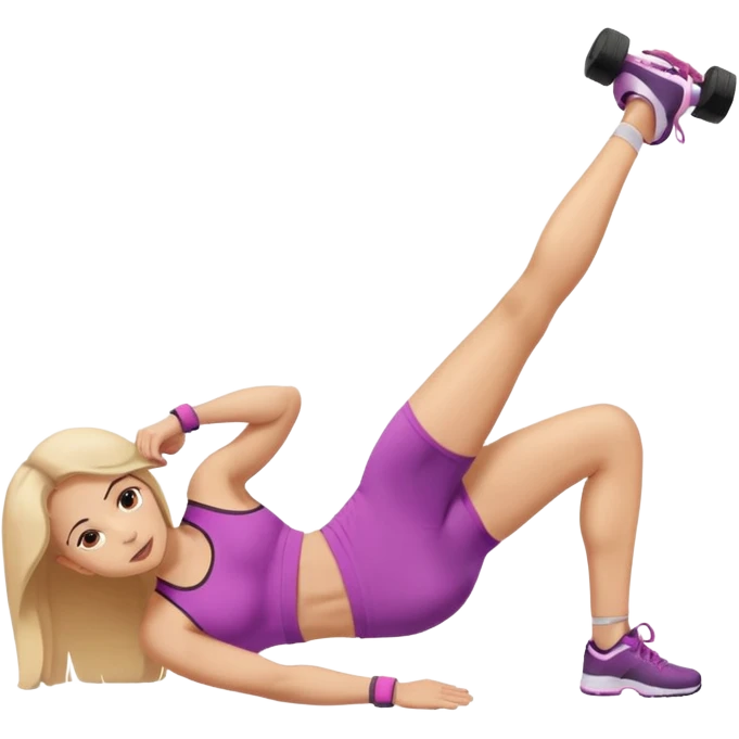 girl working out glutes abs workout emoji