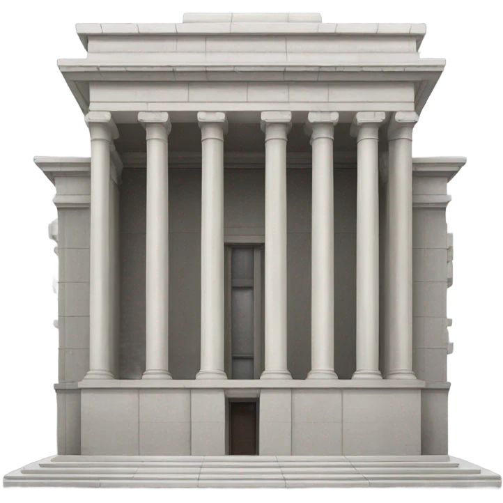 Brutalist neoclassical building  emoji
