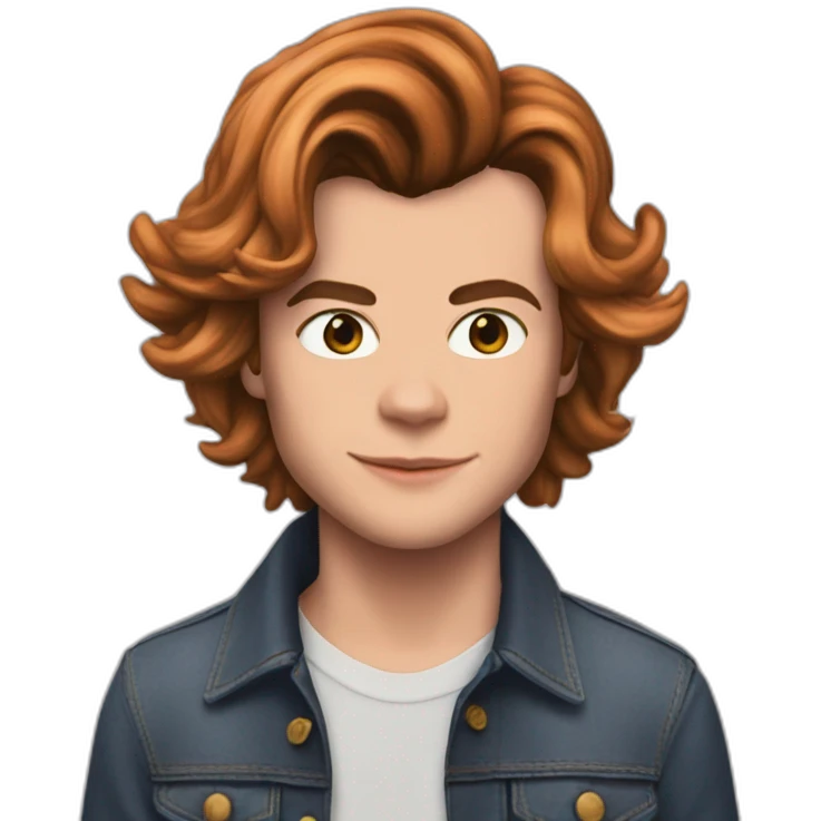 Roze poes tekent Harry styles emoji