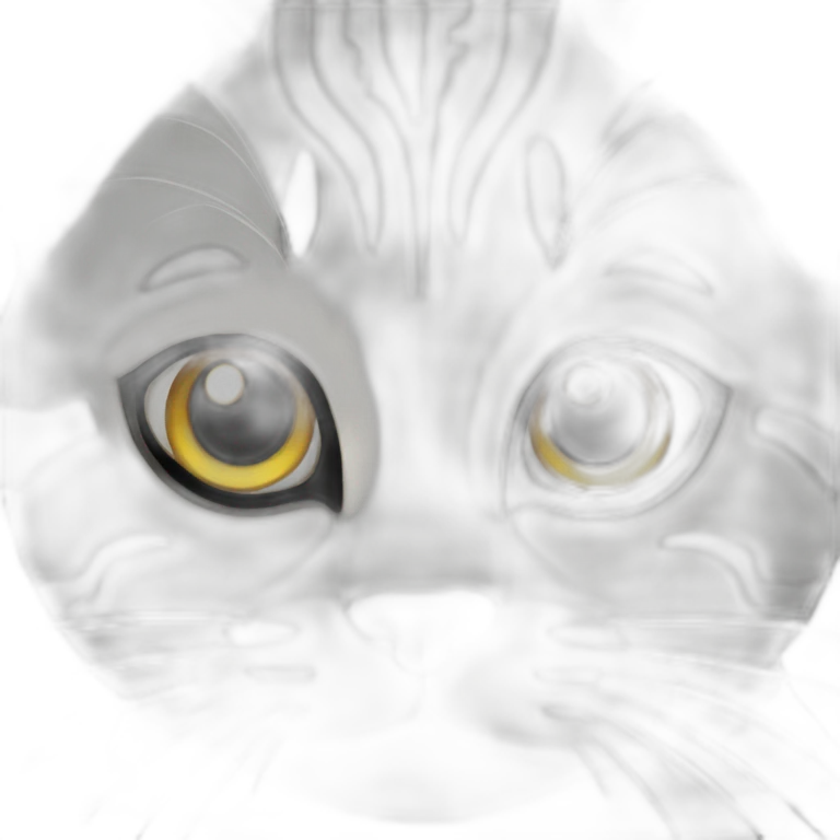 Grey tabby cat emoji