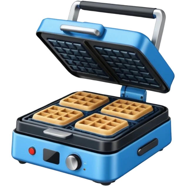 blue waffle maker emoji