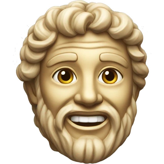 statue of the ancient world smile emoji