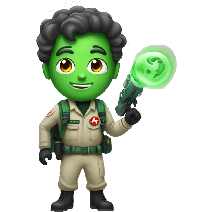Green ghostbuster emoji