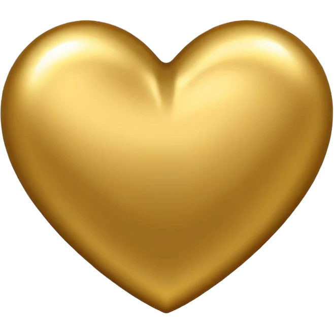 Golden heart emoji