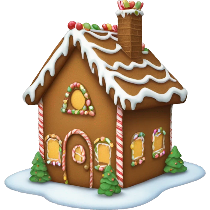 Gingerbread house emoji
