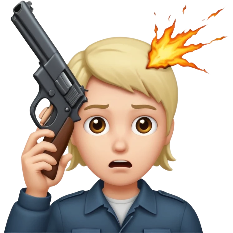 Gun to head emoji