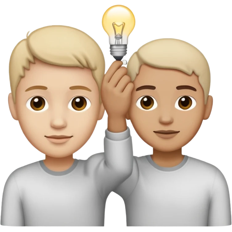 Person helping another person up, showing support and building trust emoji