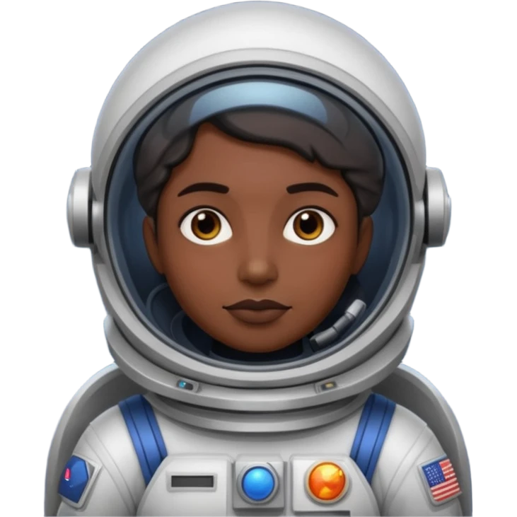 Space explorer, dark sci-fi style, cartoon emoji, no background emoji
