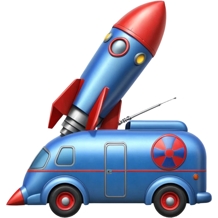 Heroic SuperBug Ron’s exterminator superminator antique rocket-powered tall robot moving van (motto: Bombing creepy bugs is fun) emoji