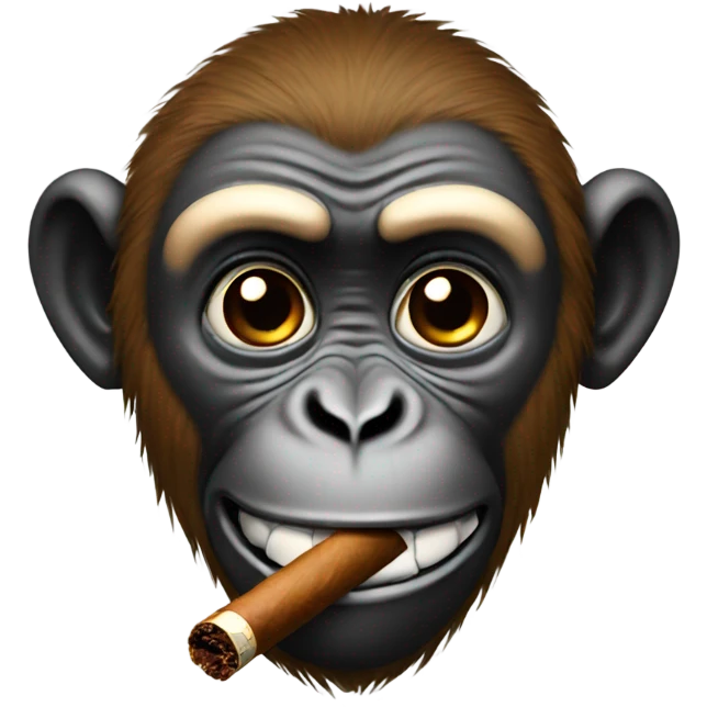 Monkey with Cigar emoji