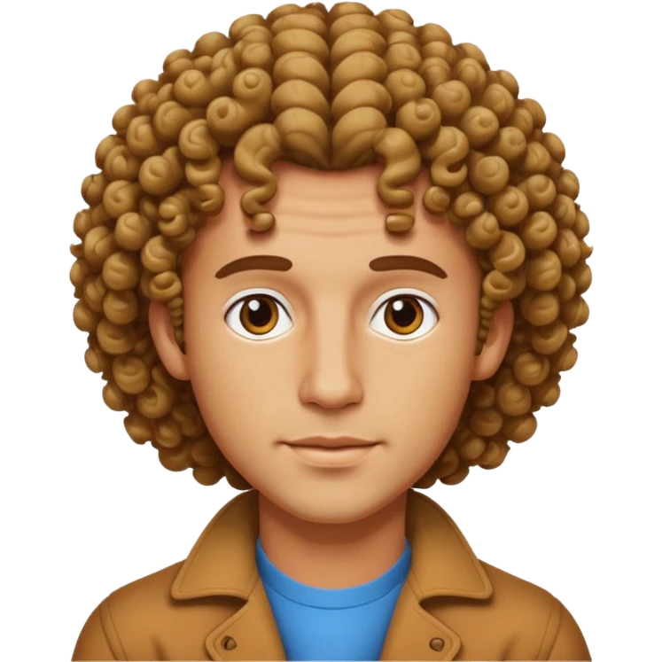 70s 80s men with curly hair style  emoji