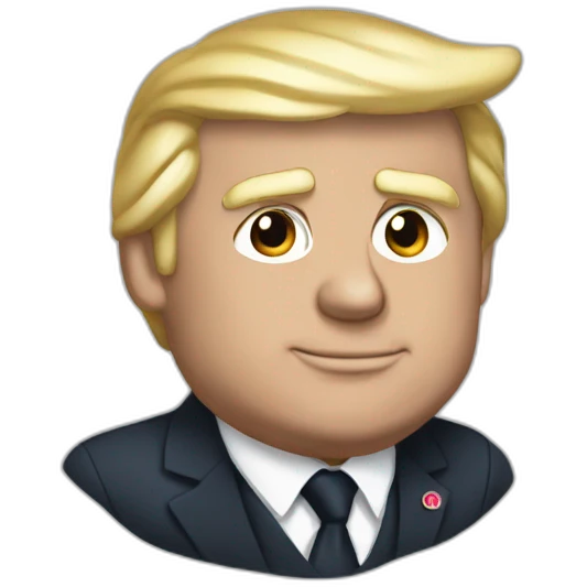 Macron sur Trump emoji