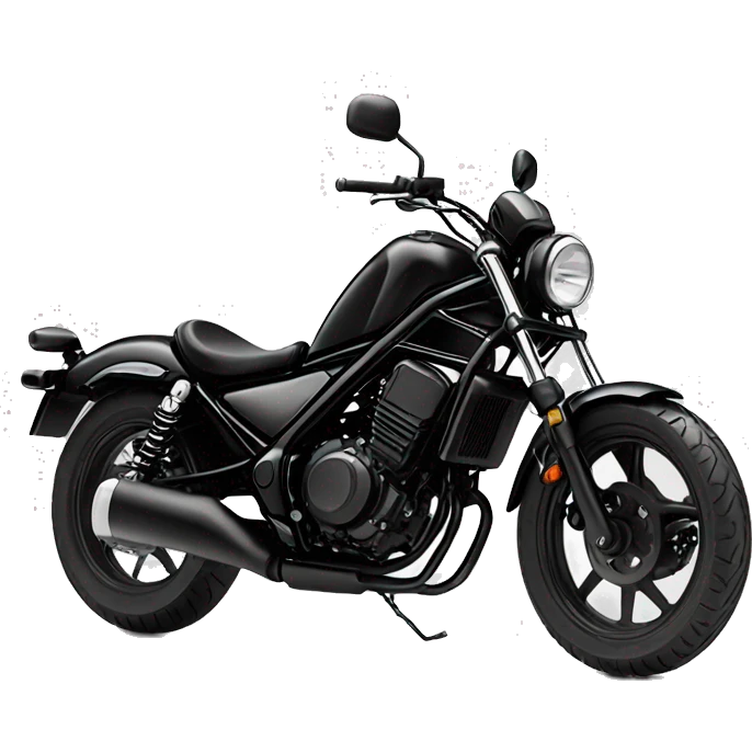 Honda rebel 125 black emoji