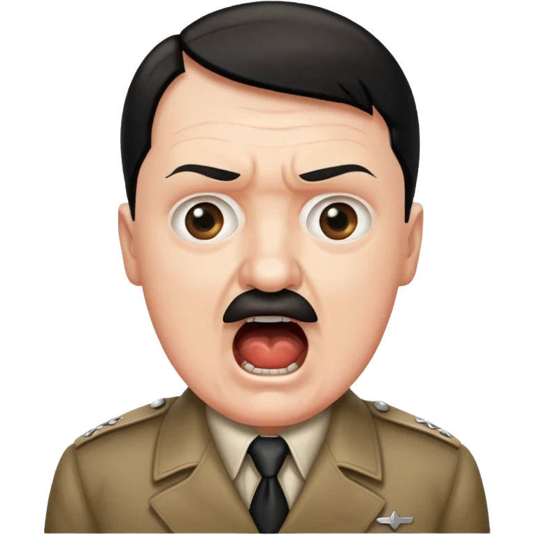 Hitler shouting emoji