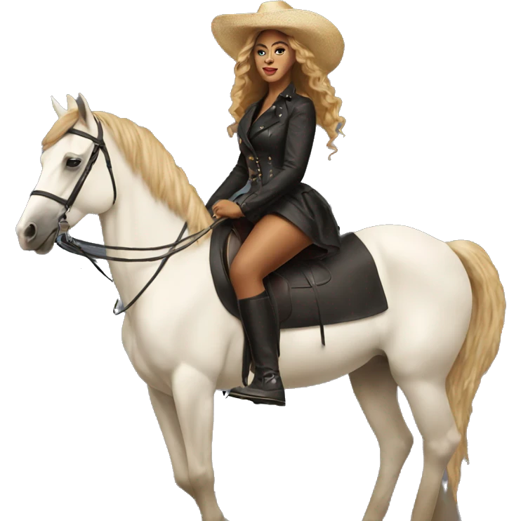 Beyoncé on a horse  emoji