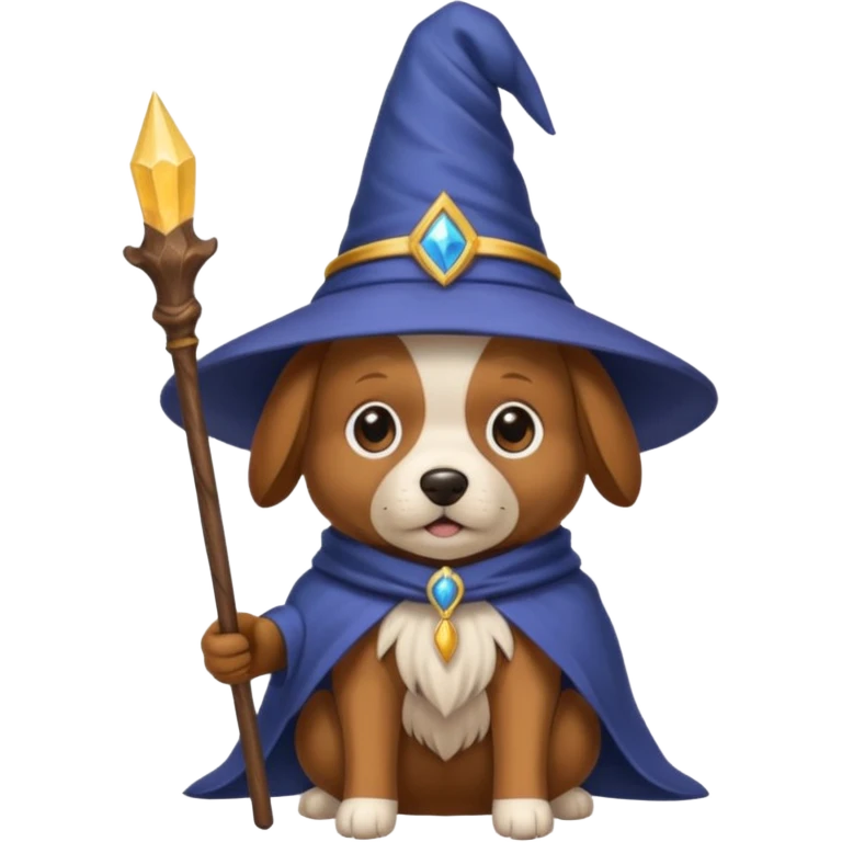 Dog wizard emoji