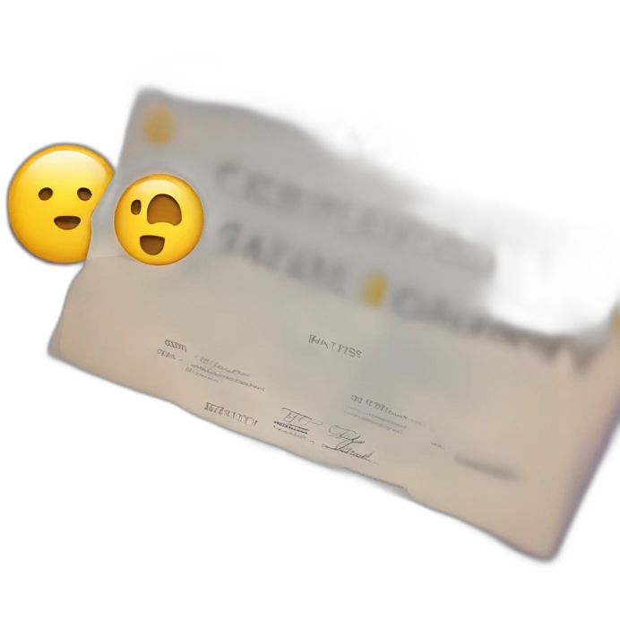 Certification Instagram emoji