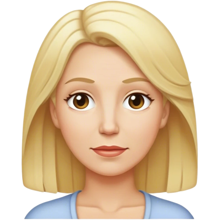 white mom with blonde  emoji
