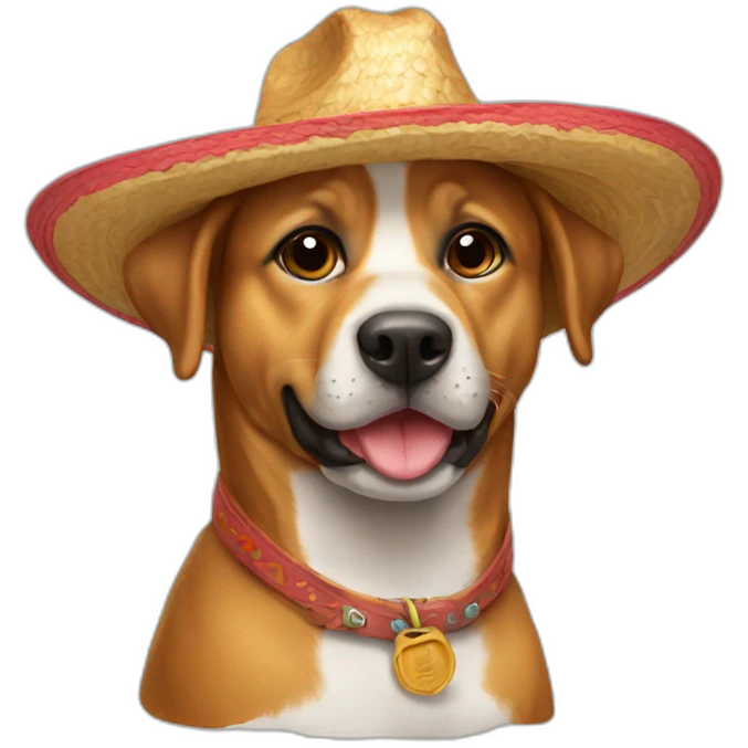 perro con sombrero emoji