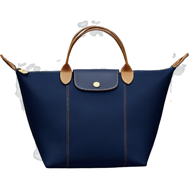 Navy blue longchamp tote bag emoji