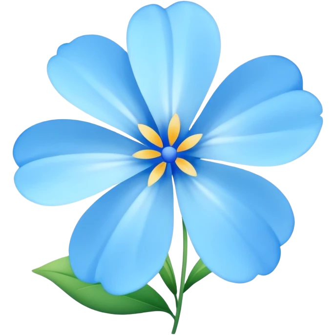 Generate flowers blue  emoji