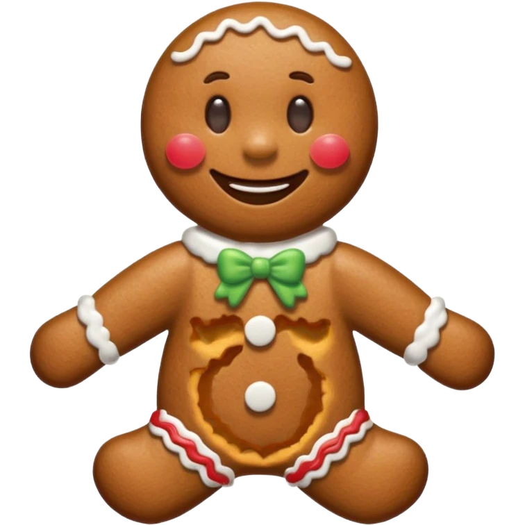 gingerbread man emoji