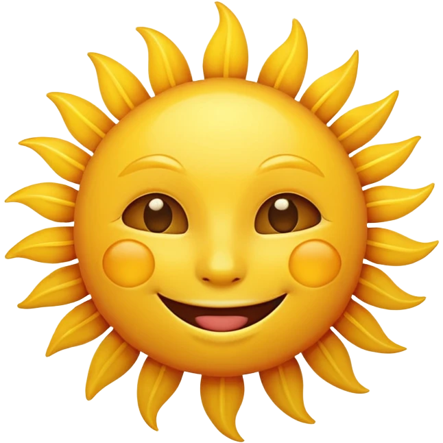 smiling sun emoji