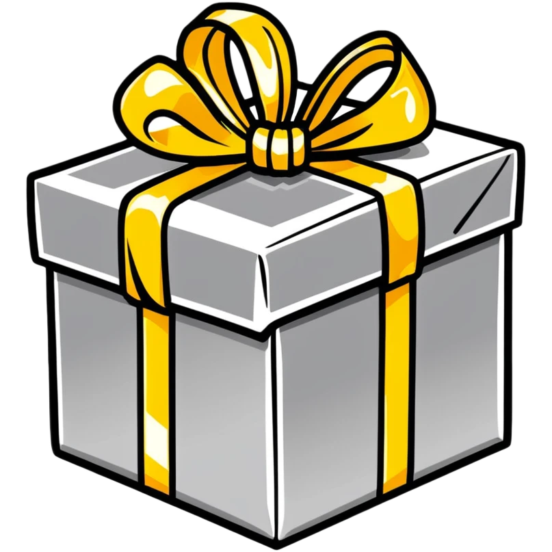 Decorative shiny metallic gift wrap with golden reflections emoji