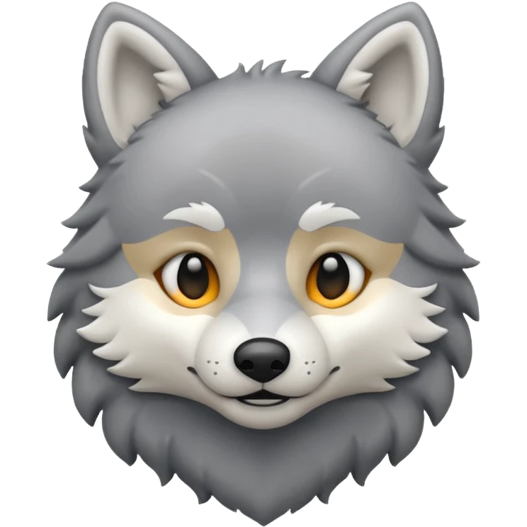 Plush wolf emoji