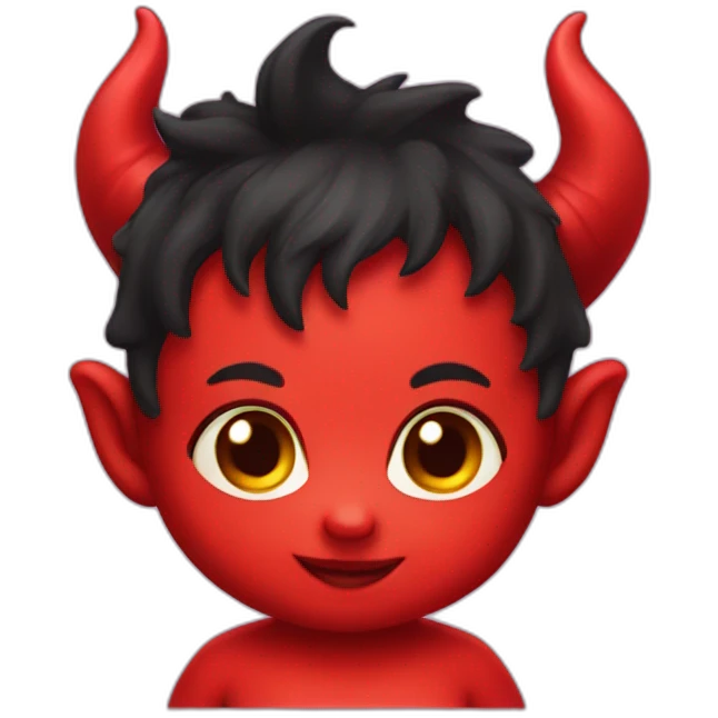 Cute baby devil  emoji