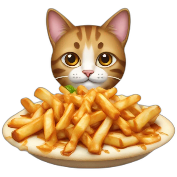 Cat and poutine emoji