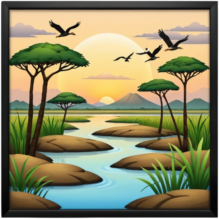 african wetlands emoji