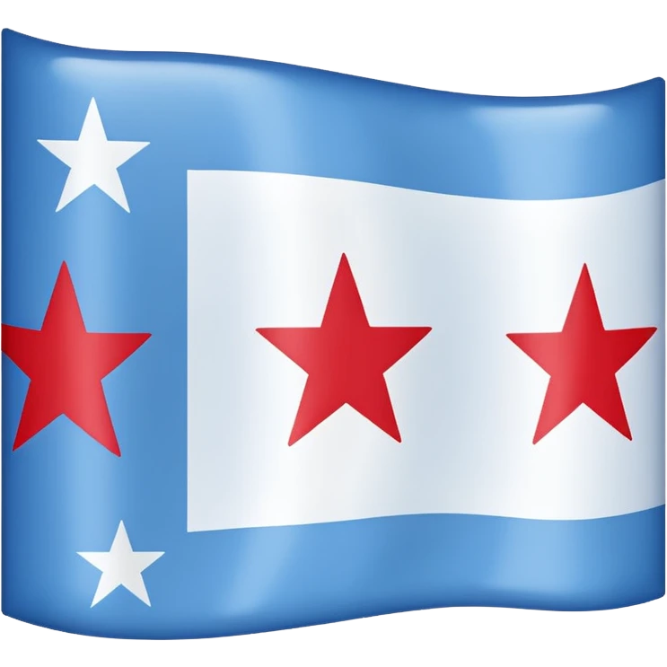 Chicago flag emoji
