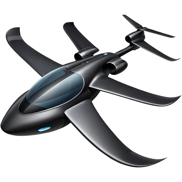 carbon fiber futuristic EVTOL emoji