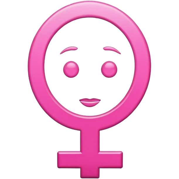 Pink Female Gender Sign  emoji
