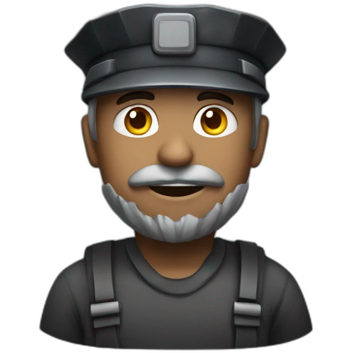 coal man emoji
