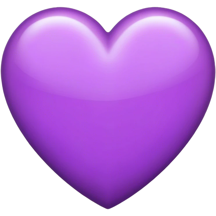 Coração lilás  emoji