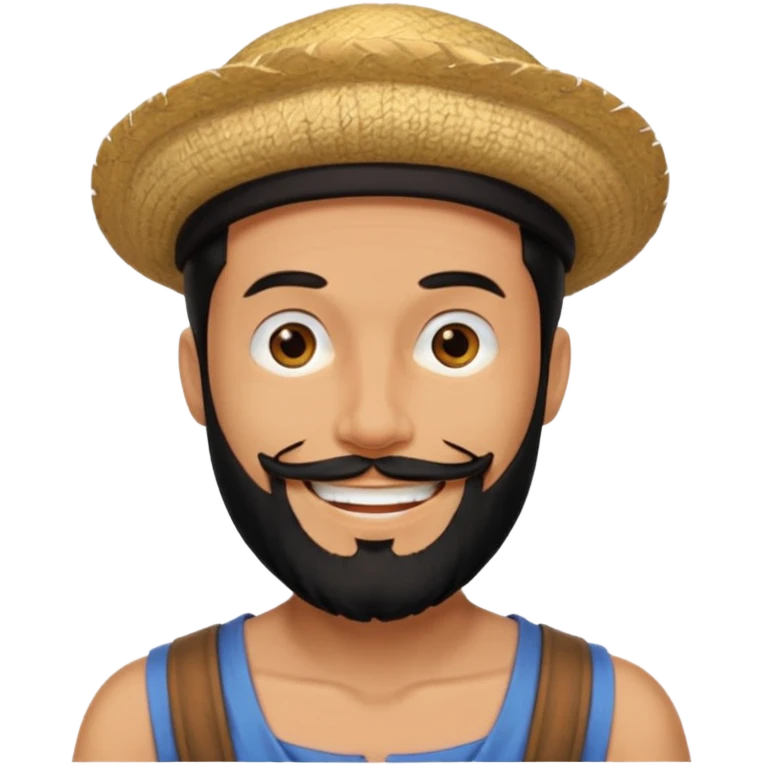 Black beard one piece emoji