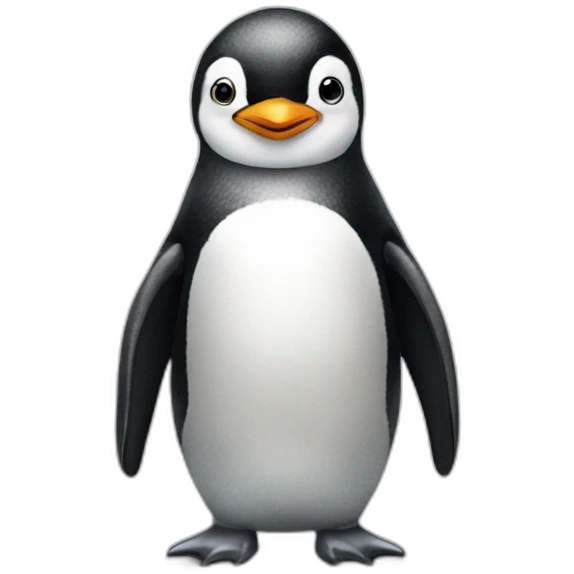 penguin with horns standing on its four legs emoji