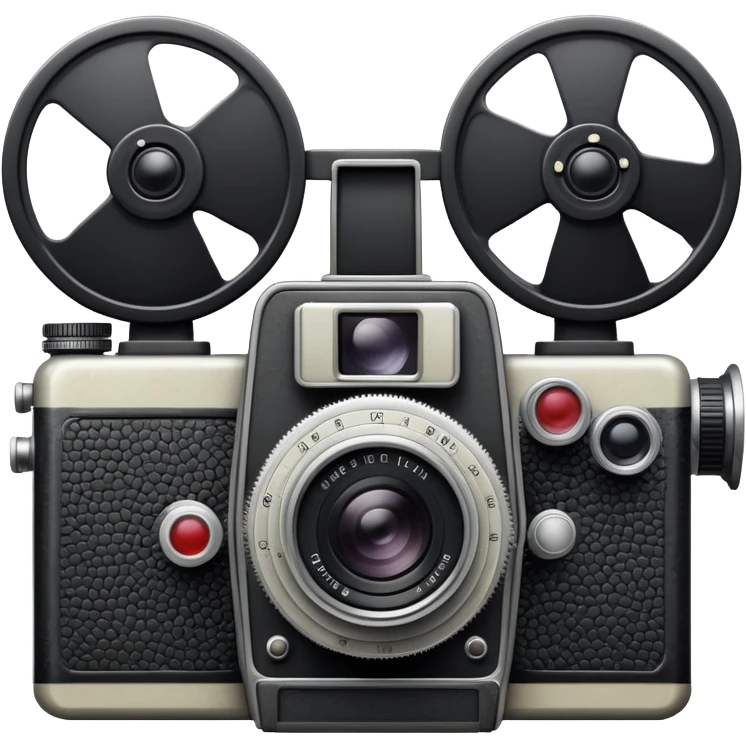vintage film camera with indie aesthetic emoji
