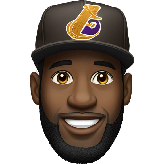 Lebron james with a hat emoji