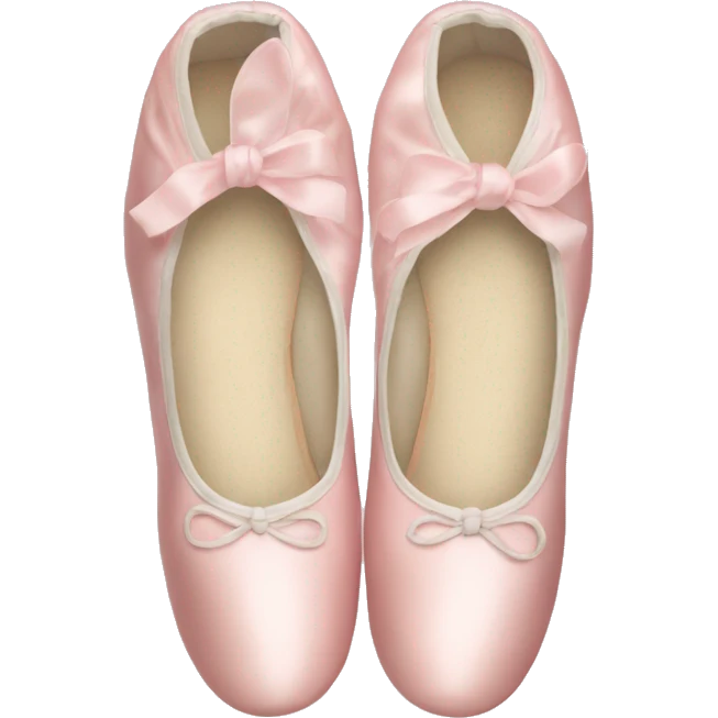Pale pink ballet shoes emoji