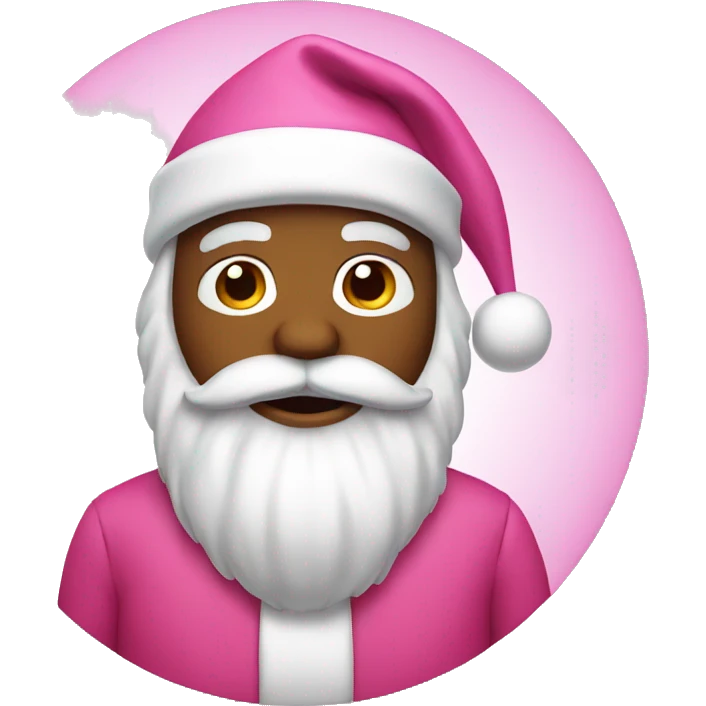 Pink Santa emoji