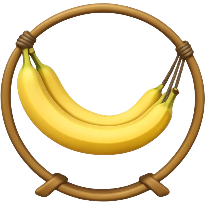 Banana in a hammock emoji