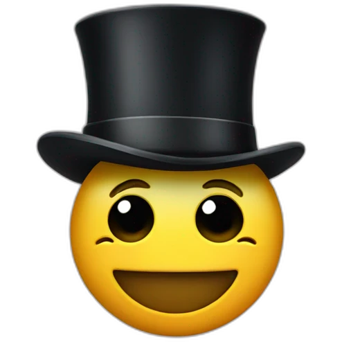 tophat wearing a tophat emoji